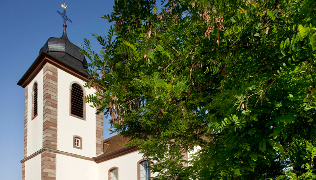Berg, evangelische Kirche © Krumme Elsass Tourismusbüro